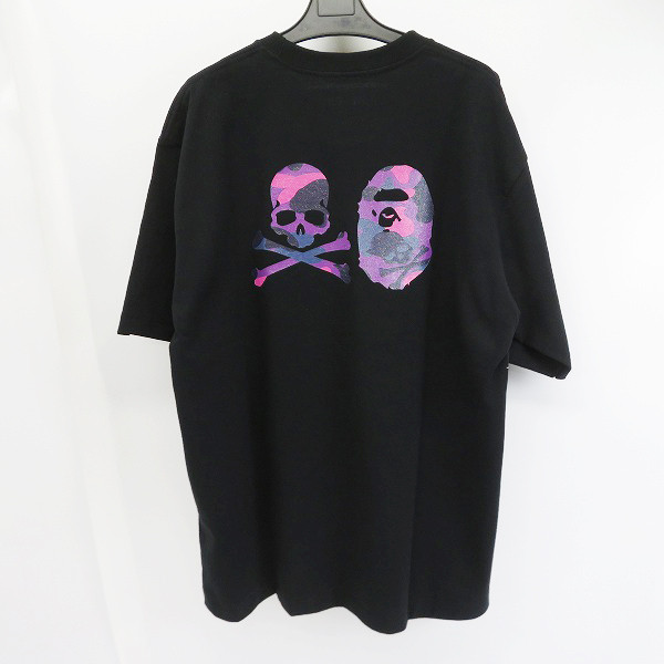 Bape mastermind MMJ Unisex dáng rộng cổ tròn in hình 100% Cotton cao cấp tay ngắn T