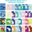 Sách dán GETVOW, Nhãn dán xếp hình PET Khảm DIY, Sách xếp hình hoạt hình Kawaii Trẻ em