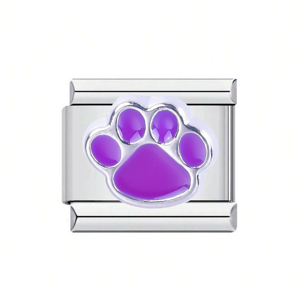 Phụ kiện trang sức DIY Thép không gỉ Cat Paw Chó nhỏ Thú cưng Ý Mô-đun lắp ráp Vòng tay tháo rời