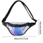 OLVIDO Sports Fanny Pack, Túi đeo thắt lưng Laser ba chiều trong suốt bằng nhựa PVC, Túi đựng điện thoại chống nước thời trang Punk Lễ hội thấm nước