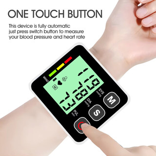 Màn hình LCD Máy đo huyết áp cổ tay Máy đo cường lực Máy đo áp lực kỹ thuật số tự động Máy đo huyết áp Chẩn đoán gia đình