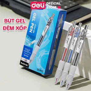 Bút Gel Đệm Xốp Deli Ngòi ST 0.5mm Bi Nướ G104 EG104