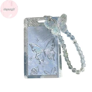 Deyangk Pha Lê Acrylic Đựng Thẻ Photocard Chủ Tín Dụng ID Ngân Hàng Thẻ Bảo Vệ Thời Trang Móc Khóa Mặt Dây Chuyền VN