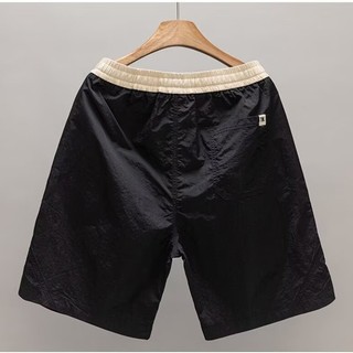 Quần short phối màu mùa hè Quần short nam mới hợp thời trang Thể thao dáng rộng thông thường