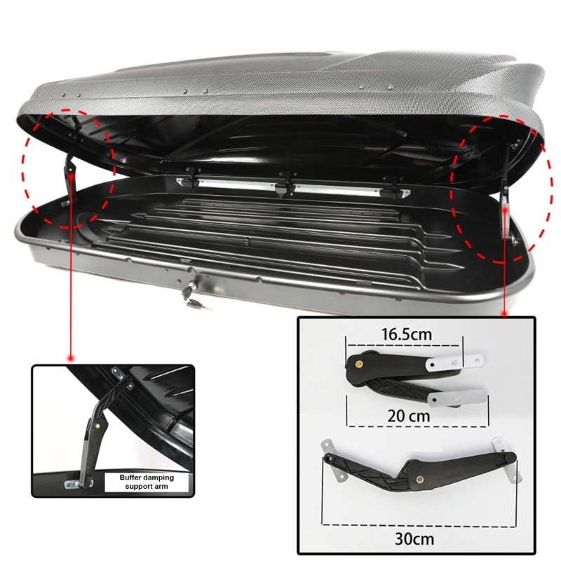 Shas 2 Chiếc Ô Tô Mái Hộp Nắp Nâng Thay Thế Chống Thời Tiết Mái Hộp Nắp Hỗ Trợ Đảm Bảo An Toàn Ổn Định Trong Tr