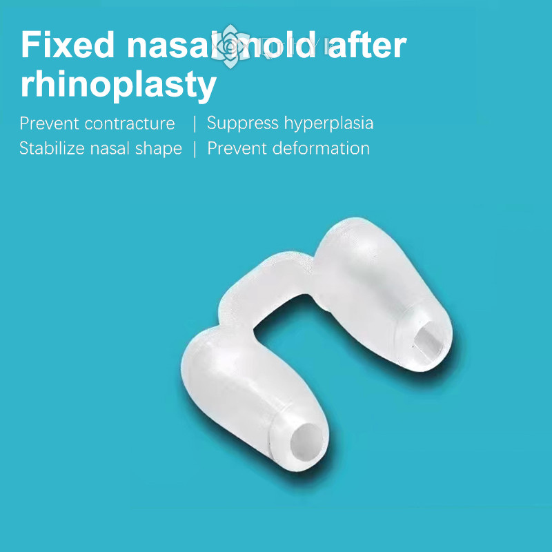 Qrhyk Kẹp silicone định hình mũi sau phẫu thuật, hỗ trợ chỉnh sửa dáng mũi, chất liệu silica gel