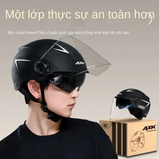 Xe Máy Điện Nam Mùa Hè Chống Nắng Gương Kép Mũ Bảo Hiểm An Toàn Cho Nữ Bốn Mùa Đa Năng mũ bảo hiểm