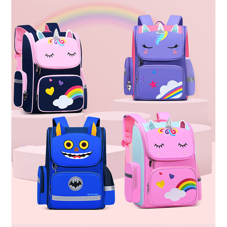Balo cho bé đi học chống gù lưng hình ngựa pony siêu cute chống thắm nước tiện ích GSR [DEAL SỐC]