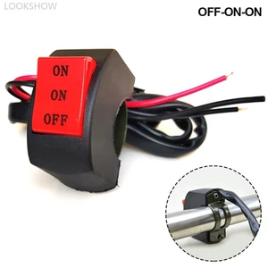 Lookshow Tay Lái Xe Máy Đèn Pha LED Công Tắc Xa Gần Ba Dòng Nút Công Tắc Xe Máy Lái Xe Công Tắc F4Y2
