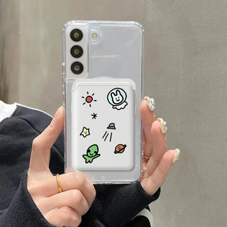 Phim Hoạt Hình Cặp Đôi Phong Cách Ví Phù Hợp Với Samsung s22 s22plus ultra Case Girly S23 S23Plus s23fe s24 s24plus s24ultra Ốp điện thoại