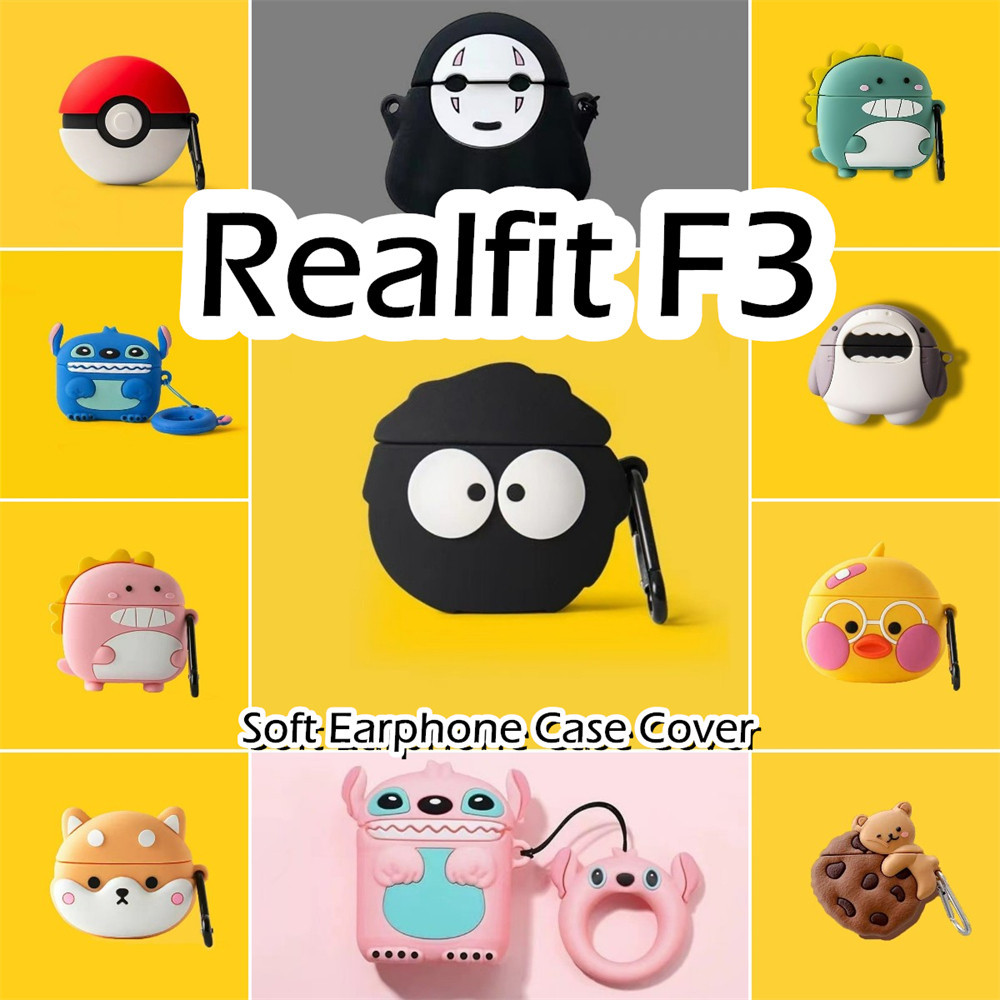 [Ngôi sao tương lai] Dành cho Ốp lưng Realfit F3 phong cách hoạt hình Anime Vỏ tai nghe silicon mềm Vỏ bọc NO.1