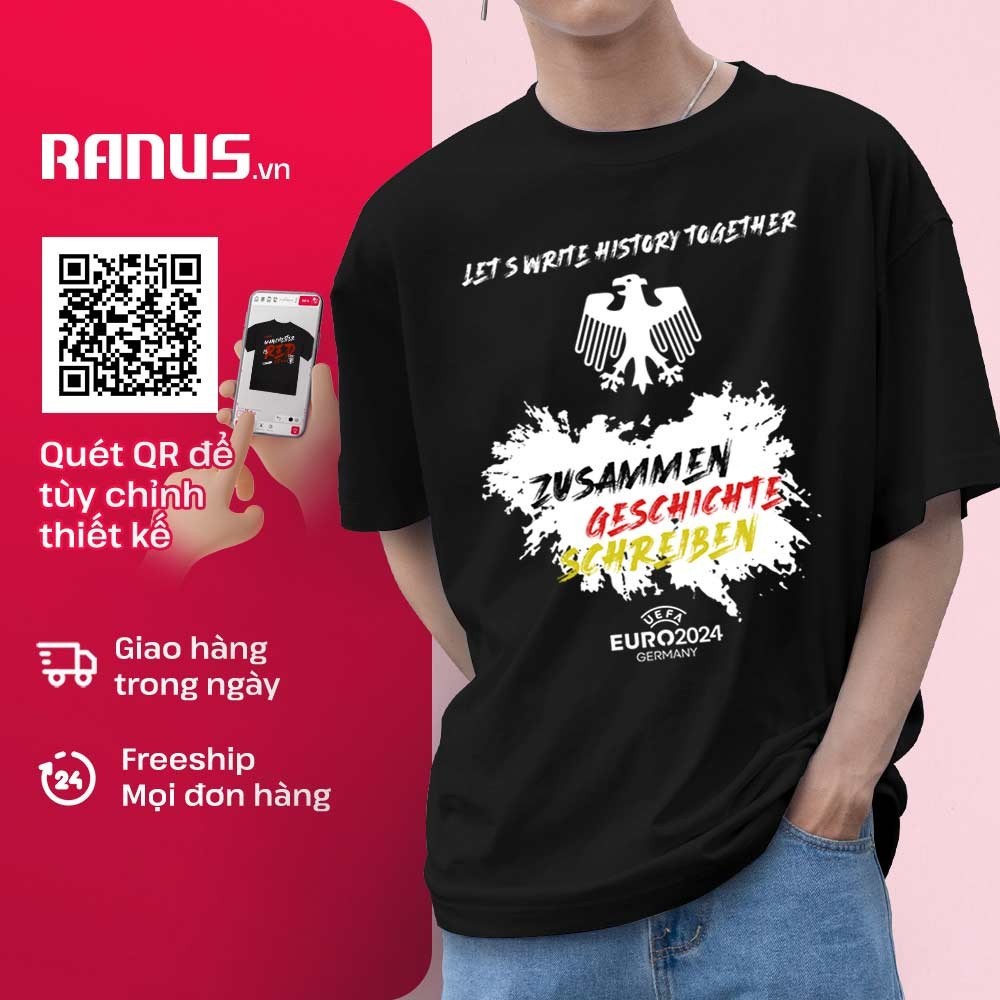 Áo thun Classic Premium Áo thun cao cấp Ranus Đội Đức Euro 2024 Unisex ...