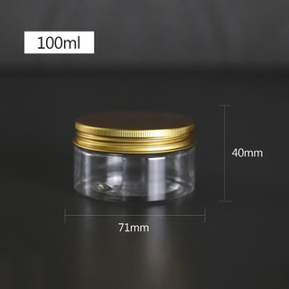 50ml / 100ml / 150ml / 200ml / 300ml Bình Nhựa Có Nắp Vít Sắt Trong Suốt Hộp Đựng Mỹ Phẩm Rỗng Kem Bột Lọ Vanity Box