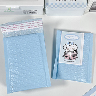 [Nhà Điện] 10 Cái 15X11cm Hộp Thư Bong Bóng Xanh Nhạt Tự Dán Vận Chuyển Có Đệm Túi mới