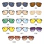 RTJIFSS Big Shades, Kính râm phi công cỡ lớn bảo vệ cầu đôi UV400, Kính râm cổ điển thập niên 70 dành cho nữ và nam giới