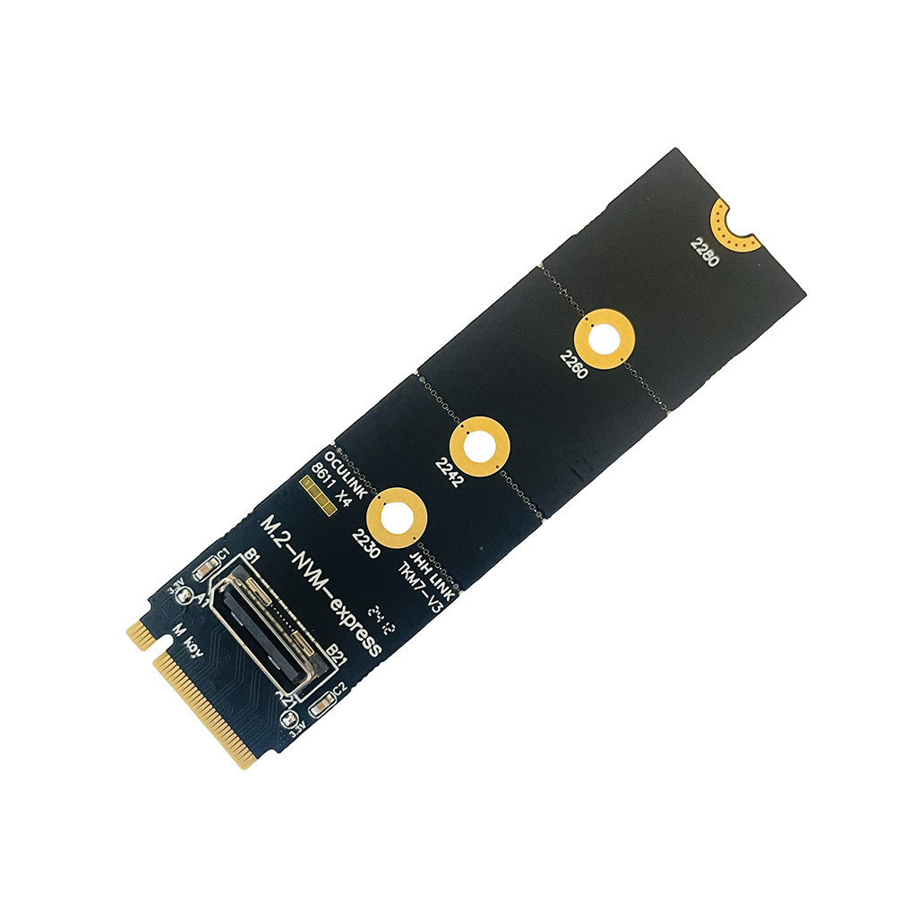Jmt M.2 NVME sang Oculink Nữ DOCK SFF-8612 Adapter PCI-E X4 Adapter Card Hỗ Trợ DOCK-OC4 Cho 2.5inch NVME U.2 (SFF 8639) SSD