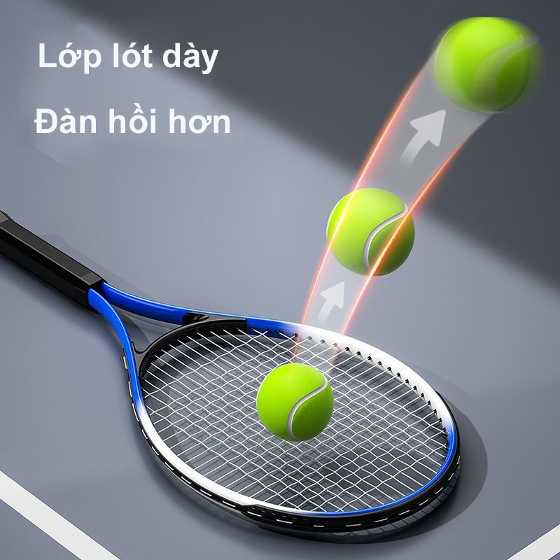 Bộ Dụng Cụ Tập Tennis Cho Một Người,Có Dây Có Thể Đàn Hồi, Bộ Vợt tennis Tự Tập Luyện Tiện Dụng Cho Người Mới Bắt Đầu