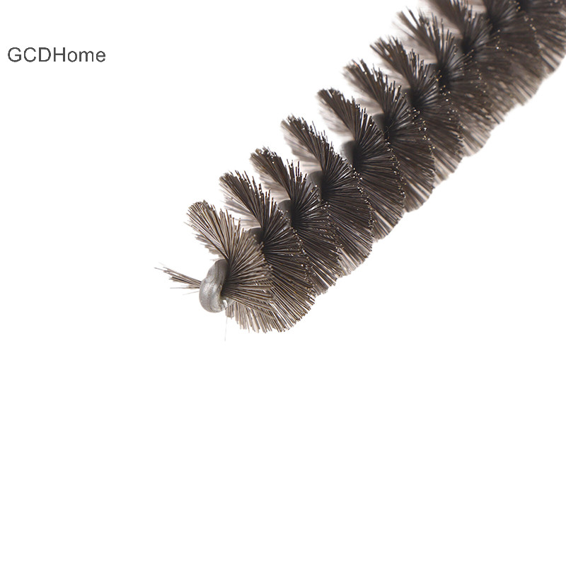 Gcdhome 1 / 6 Bàn chải làm sạch lỗ khoan 1 / 4 "Tay cầm lục giác Bàn chải dây thép không gỉ để làm sạch chống gỉ Cổng ống 8-19mm HOT
