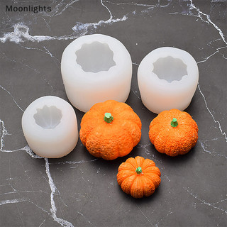 Moonlights 1 Silicone 3 Kích Thước Halloween 3D Khuôn Bí Ngô Trang Trí Khuôn Bánh EN