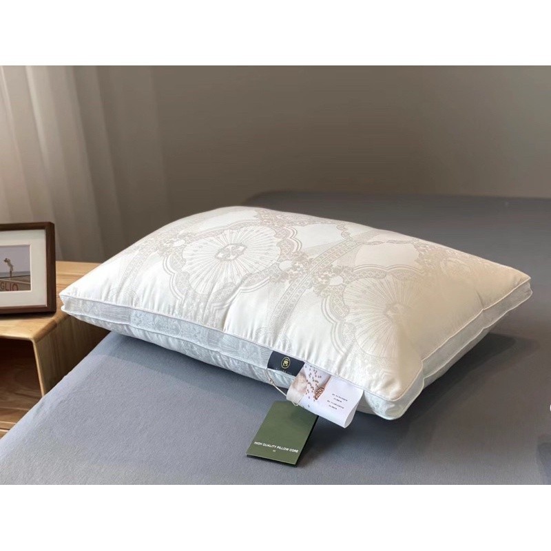 (RG56) (1 Đôi) Ruột Gối Bông Xơ Đậu Nành Nguyên Chất Vỏ Tencel 100s Cao Cấp - Memminbedding Luxury