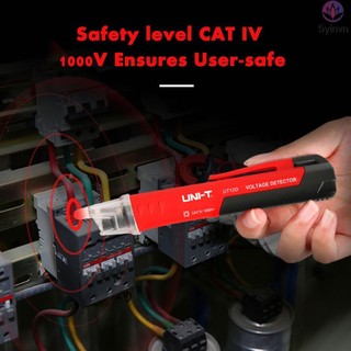 Bút thử UNI-T Hình chữ V ~ cảnh báo với cảnh báo 24v ~ 1000v Volt Ut12d 24v ~ 1000v Với bút kiểm tra cảnh báo âm thanh Bút âm thanh và báo động Hình chữ V ~ Báo động cảnh báo và kiểm tra cảnh báo Led Volt Máy kiểm tra di động
