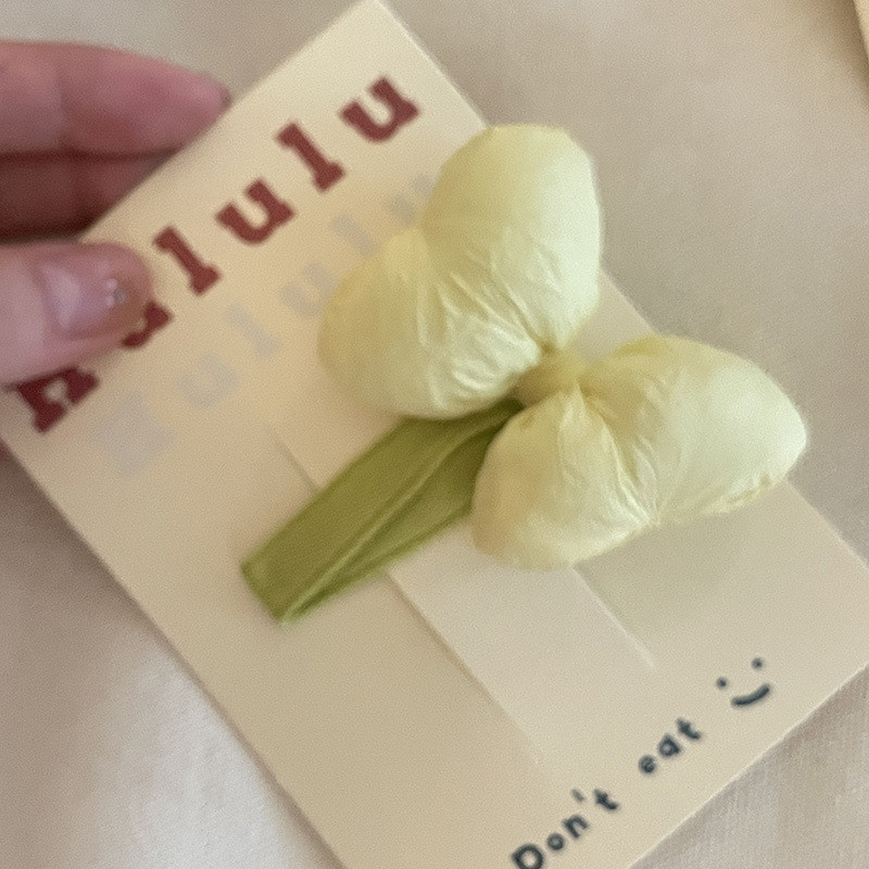 Kẹp tóc nơ màu Macaron cho bé gái Hàn Quốc
