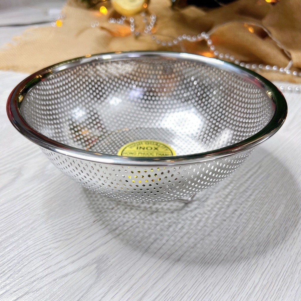 Rổ inox, rỗ inox tròn CAO CẤP LOẠI 1, rỗ lưới dày inox 304 đựng trái ...