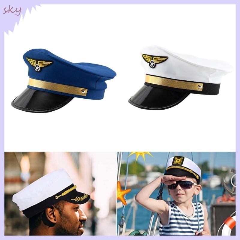 Bầu Trời Cosplay Mũ Đội Trưởng Mũ Chuyến Bay Chủ Đề Tiệc Trang Phục Hóa Trang Halloween