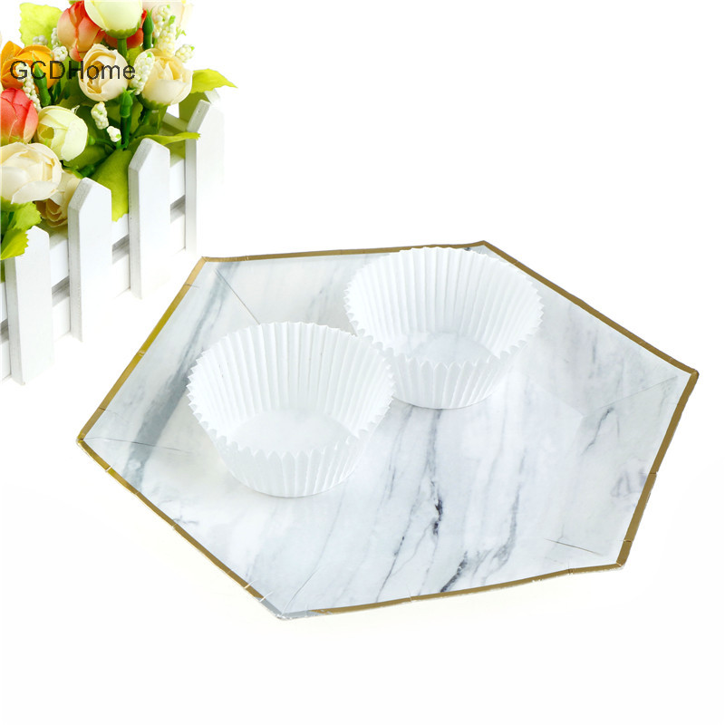 Gcdhome 100 chiếc hộp giấy cupcake trắng cốc giấy cupcake cho dụng cụ làm bánh HOT