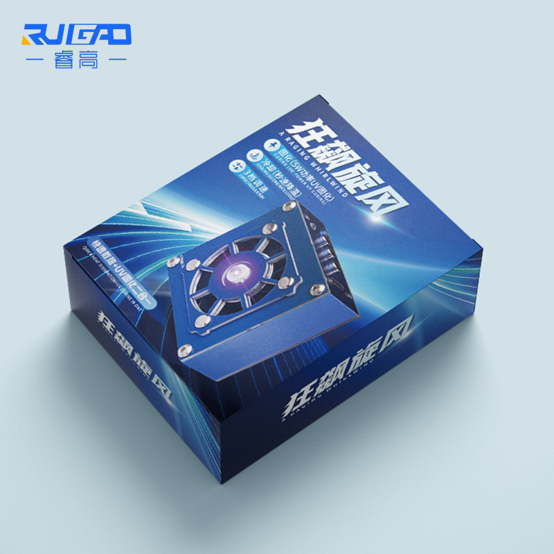 Ruigao Quạt làm mát công suất 2 trong 1 3W Quạt tản nhiệt 3 bánh răng Điều chỉnh 3S Đèn UV làm mát cho công cụ sửa chữa iPhone