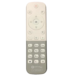 tay điều khiển remote từ xa đầu thu FPT màu trắng 19006600-kèm pin-tay đầu bấm đầu thu FPT màu trắng 19006600