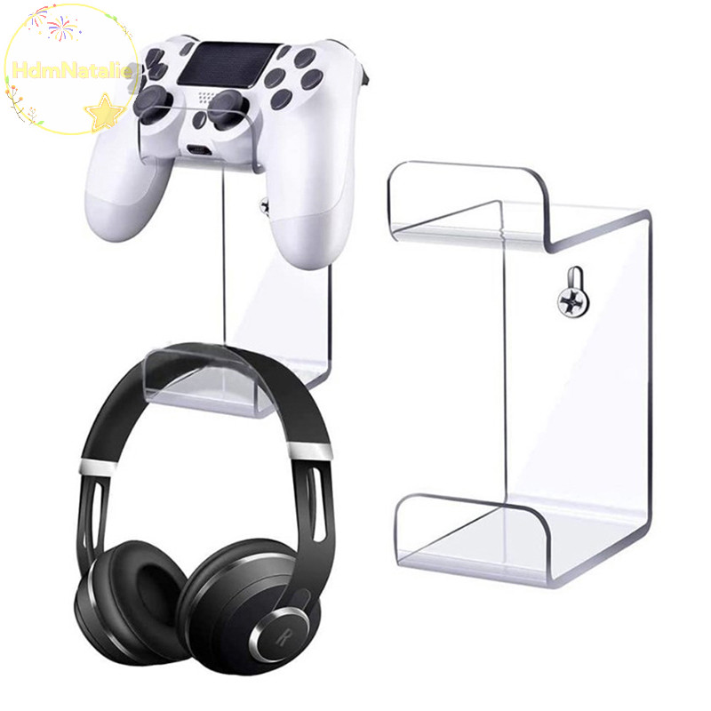 Hdmnatalie 1 Giá Đỡ Treo Tường Tai Nghe Đứng Tay Cầm Chơi Game Cho PS5 PS4 Switch VN