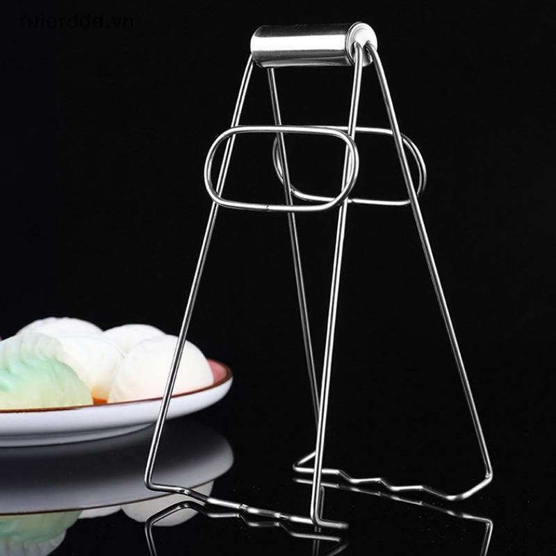 # Ruierdd # Kẹp bát đĩa nóng có thể gập lại bằng thép không gỉ Kẹp bát chống bỏng Đĩa kẹp nồi Kẹp dụng cụ nhà bếp Dụng cụ nhà bếp.