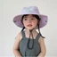 DARON Summer Kid Sunhat, Mũ xô màu kẹo thêu chữ phong cách Hàn Quốc, Mũ chống nắng chống tia cực tím dễ thương Mũ che nắng khô nhanh Mũ ngư dân trẻ em Kid