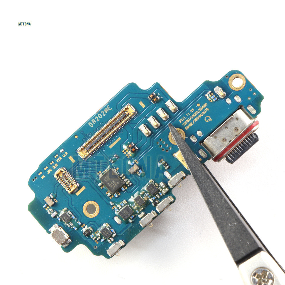 Bảng cổng sạc sạc có đầu đọc thẻ Sim cho Samsung Galaxy S22 Ultra 5G SM-S908U S908B S908N S908E / DS Bảng sạc