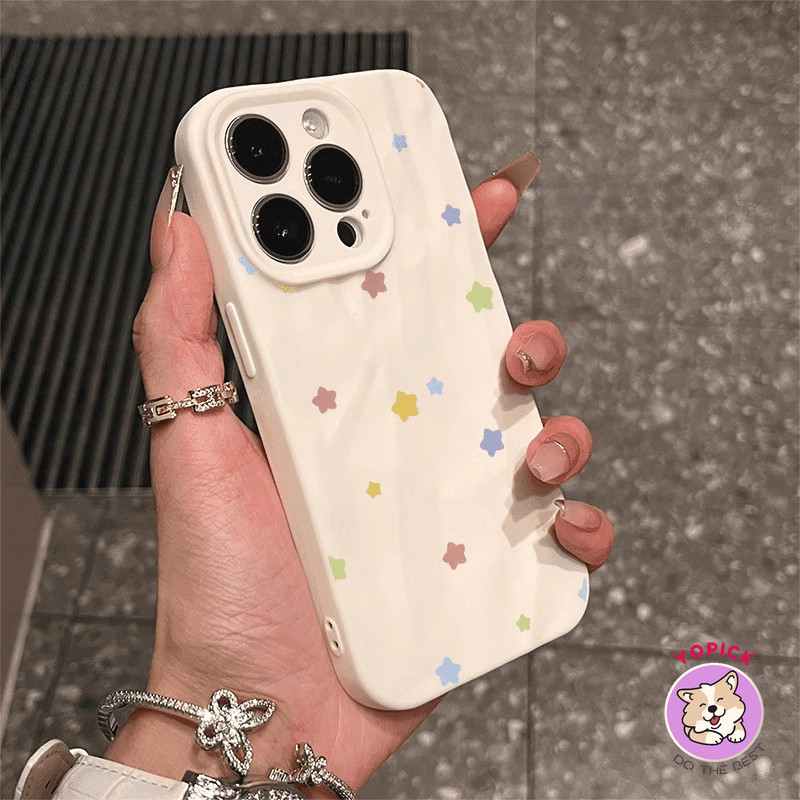Dành Cho iPhone 16Pro Max girl 11 13 12Pro Max 14Plus 15Pro XR XS Max 7 8 Plus SE2020 Ngôi Sao Màu Hoạt Hình Vỏ Điện Thoại Cho iPhone 16 16Pro 16Plus Ốp Mềm ZPK