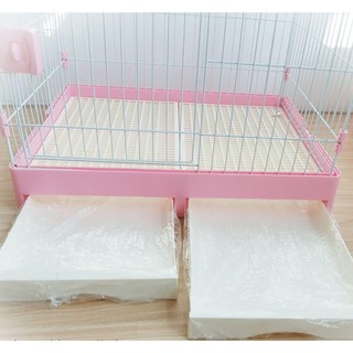 10 Chiếc Thỏ Lồng Lót Nhựa Co Giãn Vệ Sinh Cho Thỏ Chuột Lang Động Vật Nhỏ Chăn Ga Gối