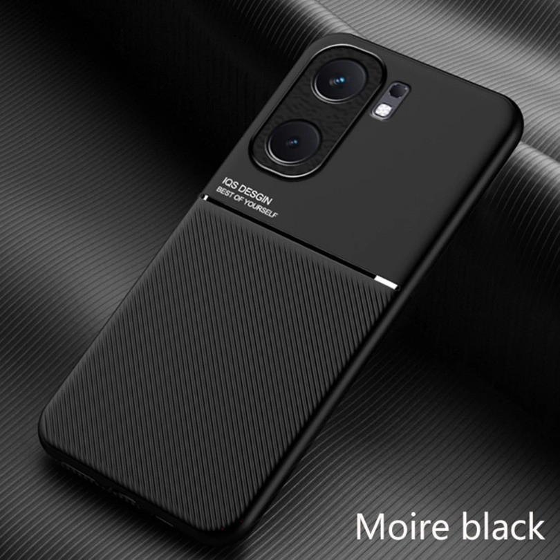 Ốp Da Cho vivo iQOO Neo9 Pro Ô Tô Từ Tính Giá Đỡ Tản Nhiệt Silicon Bảo Vệ Vỏ Điện Thoại iQOONeo9Pro V2338A Coque