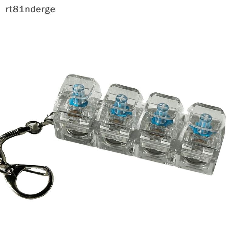 Ge 4 / 9 Phím Bàn Phím Cơ Máy Kiểm Tra Trục Bàn Phím LED Đồ Chơi Chìa Khóa Giảm Căng Thẳng DIY Fidget Nút Keycap Fidget Móc Khóa Đồ Chơi Quà Tặng n