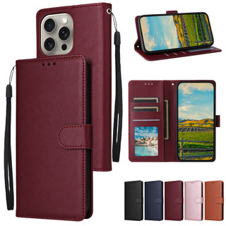 Ốp Lật Mới Cho Infinix Note 40 Pro + Plus 5G 30 30i 12 G99 4G Hot 40i 30 30i 50i 12 Play Zero 20 Smart 9 8 Pro Ví Da Giả Có Khe Cắm Thẻ Vỏ TPU Mềm Dây Đeo Tay