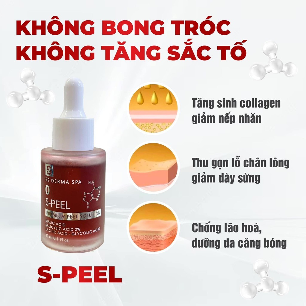 Peel sáng da mờ ƞám S2 Derma Spa Speel 30 ml