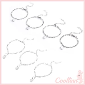 Coo 3 4 Người Bạn Thân Nhất Vòng Tay Bộ Cỏ Ba Lá Họa Tiết Dây Đeo Tay Phù Hợp Nam Châm Trái Tim Mặt Dây Chuyền Vòng Tay Trang Sức Trang Trí