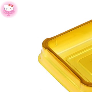 Moonlights 10 / 50 Chiếc Nhựa Vuông Mặt Trăng Bánh Hộp Trứng-Yolk Puff Hộp Đóng Gói Vàng Vuông Vỉ Trứng Lòng Đỏ Hộp Bánh Ngọt EN