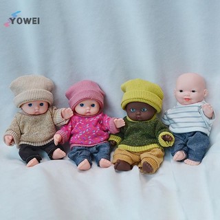 Yowei 1 Bộ Búp Bê 12CM Cọ Búp Bê Bộ Đồ Ngủ Đầm Mô Phỏng Bé Ăn Mặc Đồ Chơi Búp Bê Cho Bé Gái Trẻ Em VN