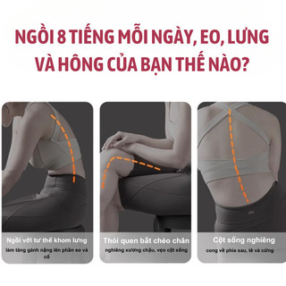 Ghế công thái học Bunnies House chỉnh dáng, giảm đau lưng, phù hợp mọi lứa tuổi
