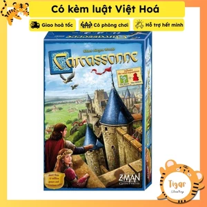 Carcassonne Boardgame trò chơi lắp ghép mảnh Trung Cổ Tigar