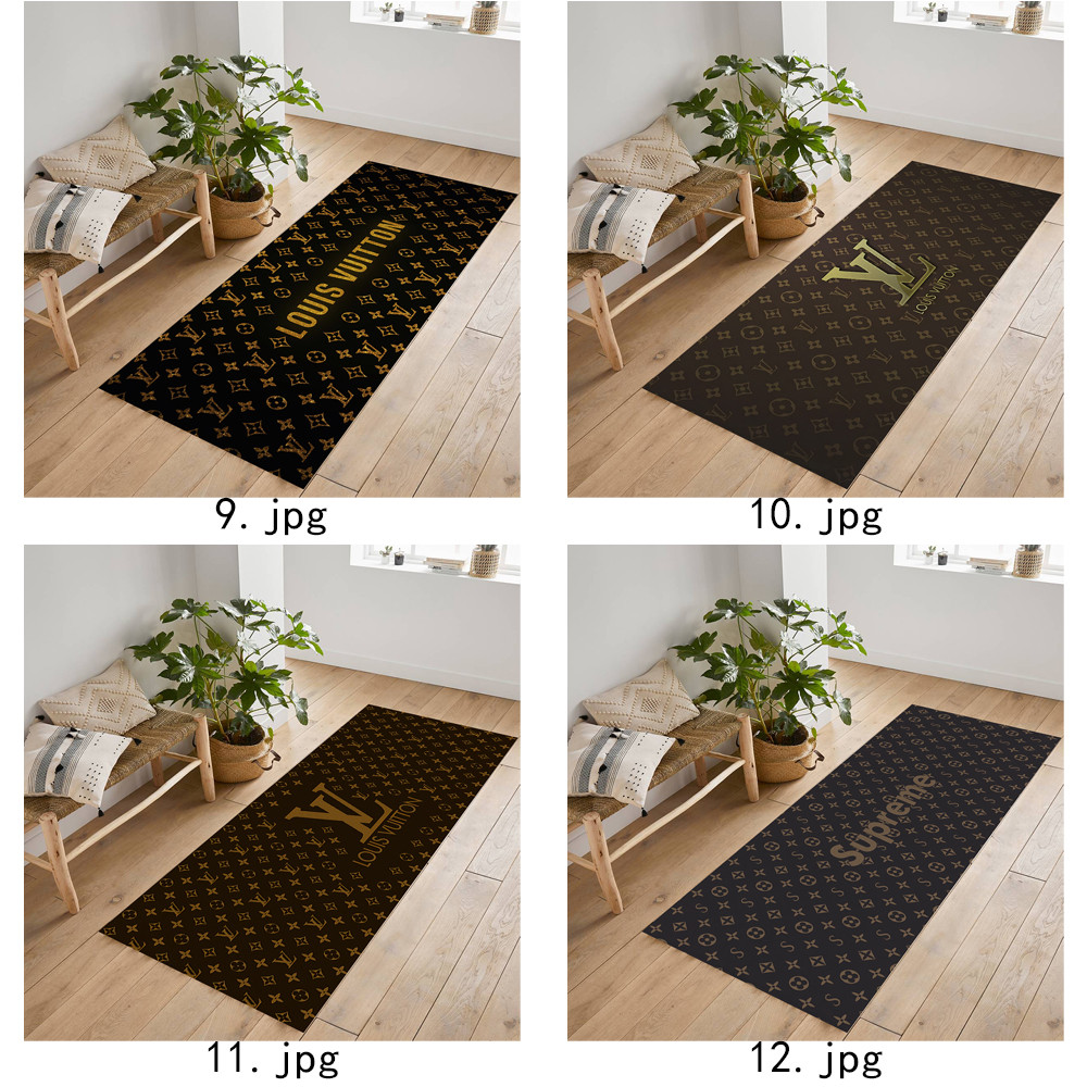 Logo Art Giả Cashmere Thảm Chống Trơn Trượt Thích Hợp Cho Phòng Khách Phòng Ngủ