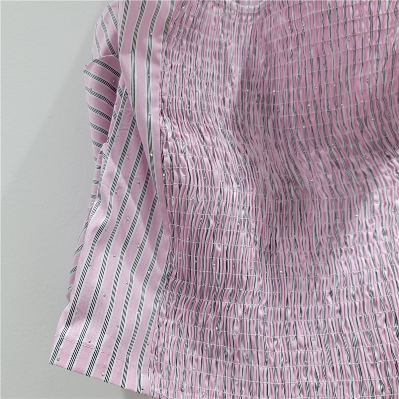 2025 Phong Cách Mới Retro Tính Khí Sang Trọng Sọc Nơ Dây Áo Vest Nữ Niche Không Tay Top