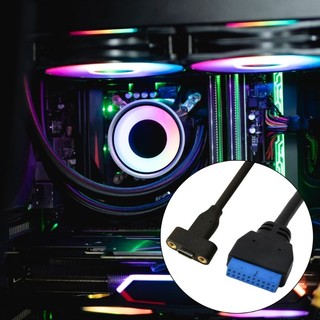 Clip USB C Nữ sang IDC20P Nữ Cáp Nối Dài 20Pin Cáp Dữ Liệu 5Gbps Cho Máy Tính Bo Mạch Chủ Accesso