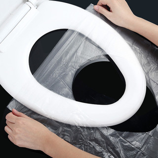 Nhựa Dùng Một Lần Bồn Cầu Có Thảm Di Động Du Lịch An Toàn Vệ Sinh Miếng Lót Đệm Chống Thấm Nước Phòng Tắm Phụ Kiện